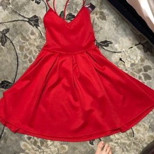 Red Fit&Flare Dress